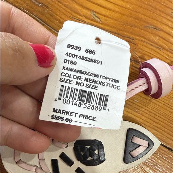 Tod’s Cat Face Leather Bag Charm in Pink and White - Picture 2 of 12